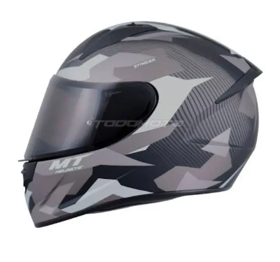 Picture of M T Black & Grey Full Face Bike Helmet