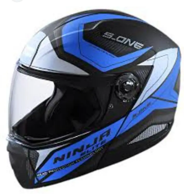 Picture of Studds Ninja D4 Blue Modular Full Face Bike Helmet