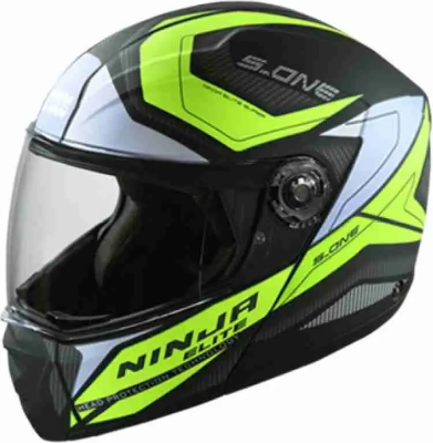 Picture of Studds Ninja D4 Yellow Modular Full Face Bike Helmet