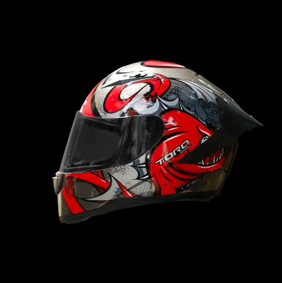 Picture of Torq Legend Twisted Helmets - Glossy Red Black