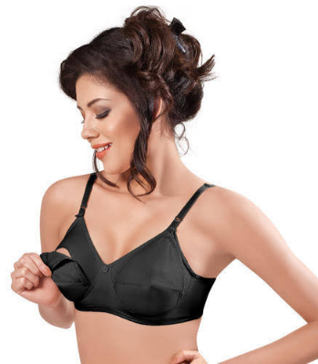 Picture of Maternity Bra Mother Care Bra Bra for feeding kids Black