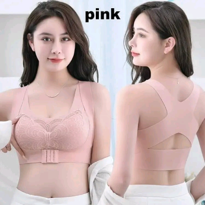 Picture of Slim fit body shaper comfortable padded bra - Bra Pink