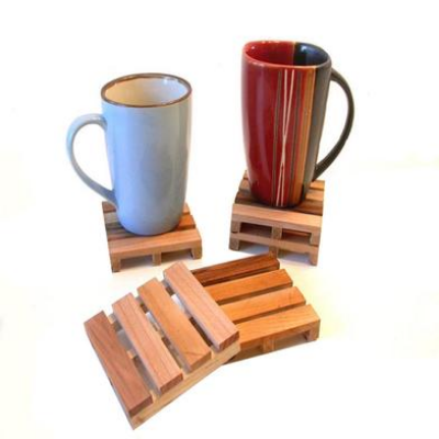 Buy Home Hand Made Gadgets Wooden Pallet Styled Coaster Set  at Best Price in Bangladesh