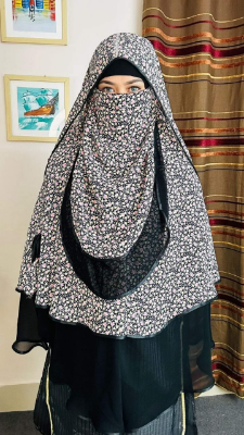 Picture of Three part hoodie niqab-full coverage jorjet niqab