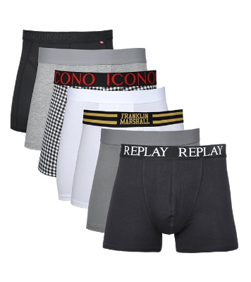 Picture of Men's Boxer Combo Export Quality Assorted Cotton Stretch Underwear For Bulk Sales