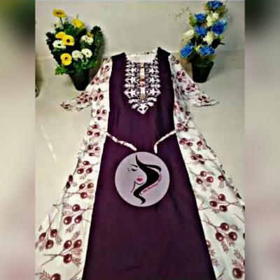 Picture of New Readymade Kameez Stylish Hot Kameez For Women Long Linen Kameez One Piece - Dress For Girls - 1 Pice Dress -One Piece - 1 Pice Dress