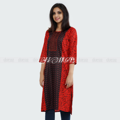 Picture of New Readymade Kameez Stylish Hot Kameez For Women Long Linen Kameez One Piece - Dress For Girls - 1 Pice Dress -One Piece - 1 Pice Dress