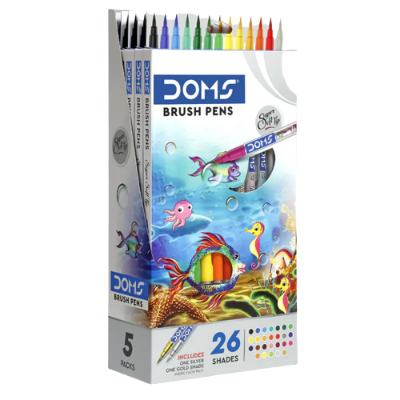 Picture of Brush Pen Multicolor 26 Pcs by DOMS