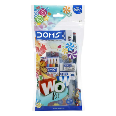 Picture of Doms Wow Craft Kit | Perfect Value Pack | Kit for Creative Minds | Gifting Range for Kids | Combination of 7 Stationery Items