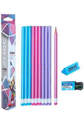 Picture of DOMS TRIANGLE ZOOM PENCIL  10pcs (Pack of One)