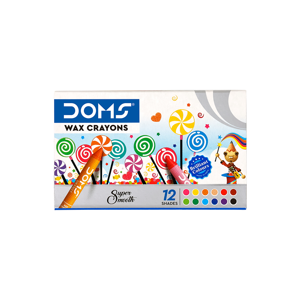 Picture of Doms Wax Crayons (Pack of 12 shades)