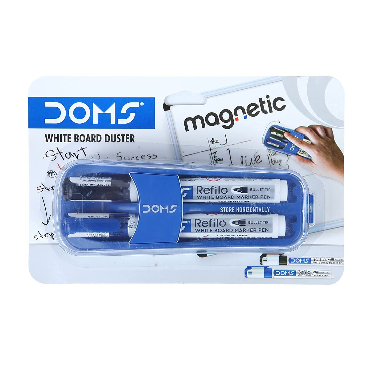 Picture of Doms Fine Magnetic Whiteboard Duster Marker Set
