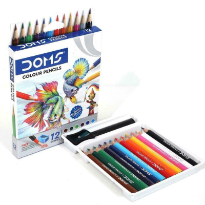 Picture of DOMS 12 Shade Round Shaped Color Pencils (Mini Size)