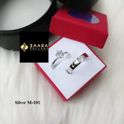 Buy Valentine Couple Rings with Box for Women and Men-2 Pieces (Grade-1 Quality) (Imported)  at Best Prices in Bangladesh