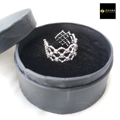 Buy Diamond Cut Ad Stone Gold and Silver Color Finger Ring for Women and Girls (Imported)-1 Piece   at Best Prices in Bangladesh