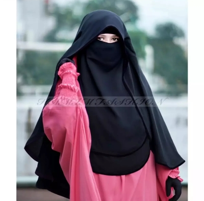 Picture of Hoodic niqab butterfly hooded muslim Women hijab prayer hijab cover niqab women veil burqa arab niqab