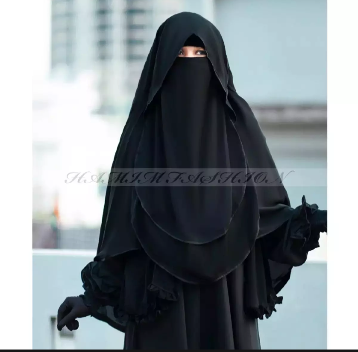 Picture of Hoodic niqab butterfly hooded muslim Women hijab prayer hijab cover niqab women veil burqa arab niqab