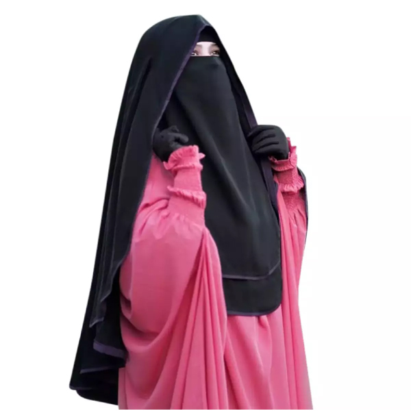 Picture of Hoodic niqab butterfly hooded muslim Women hijab prayer hijab cover niqab women veil burqa arab niqab