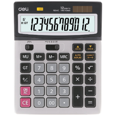 Picture of Deli	E1654C Calculator Metal-12 digits