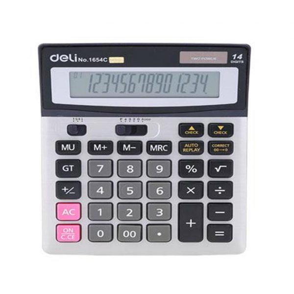 Picture of Deli	E1654C Calculator Metal-12 digits