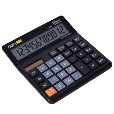 Picture of Deli	EM01120	Calculator Metal-12 digits with TAX CHEK