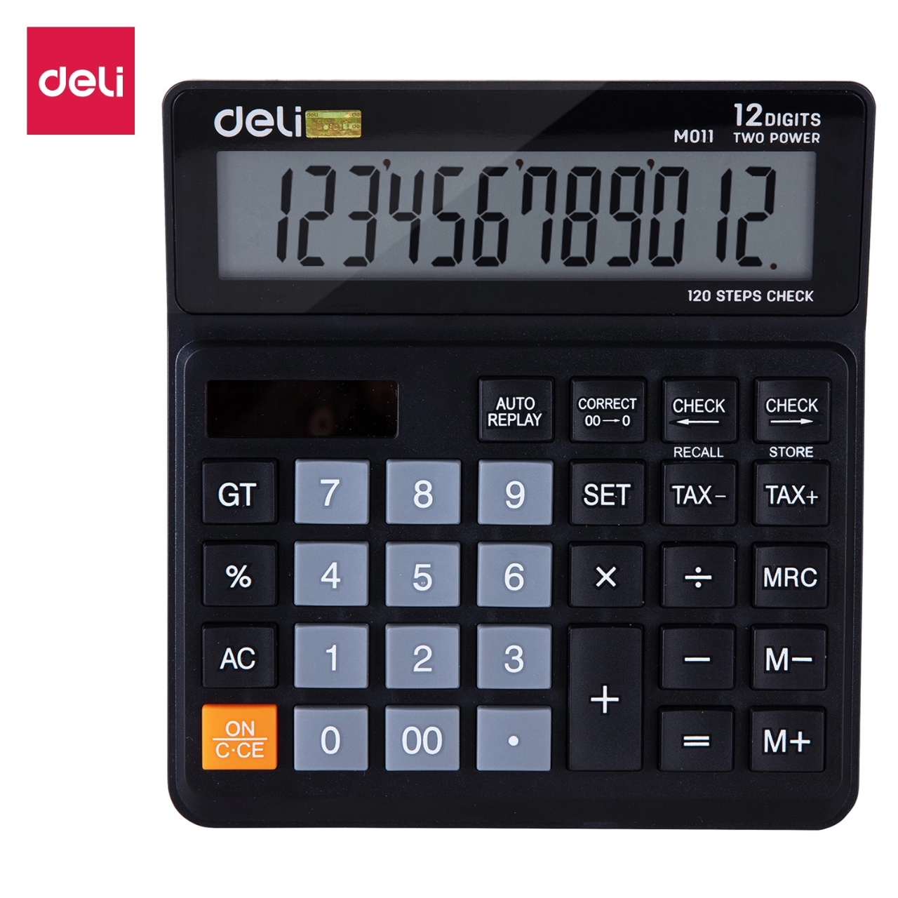 Picture of Deli	EM01120	Calculator Metal-12 digits with TAX CHEK