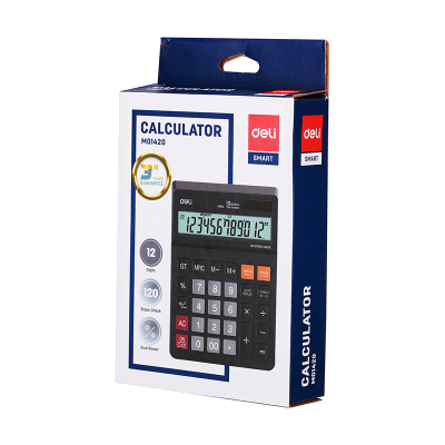 Picture of Deli	EM01420	Desk Calculator Plastic-12 Digits