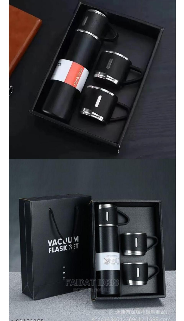 Buy 3 in 1 Vacuum Flask Set  FL-01 Online in Bangladesh at Best Prices 