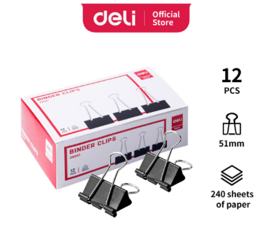 Deli E38561 Effortless Binder Clip 51mm