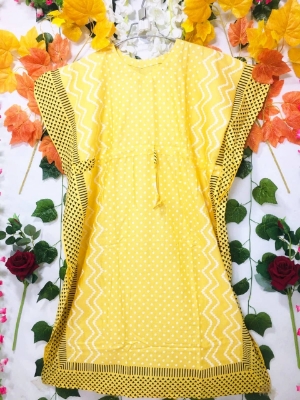 Picture of New Readymade Stylish Hot Kurtis For Girls Long Linen One Piece - Tops For Girls Long Kurti