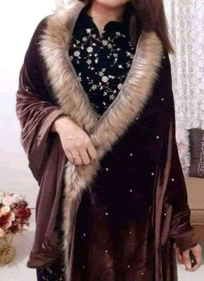 Picture of Velvet Shawls Women Shawls Scarf Silk Velvet Scarves Shawls Stylish Shawls