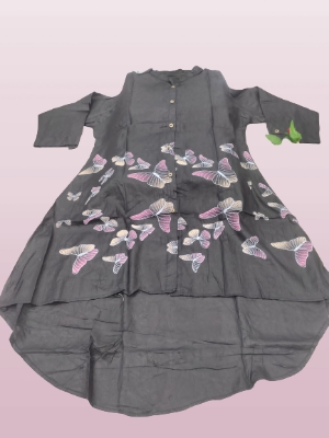 Picture of Full Sleeved Cotton Shirt In White women Shirt And Printed Shirt