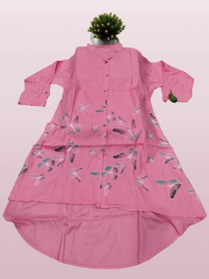 Picture of Full Sleeved Cotton Shirt In White women Shirt And Printed Shirt