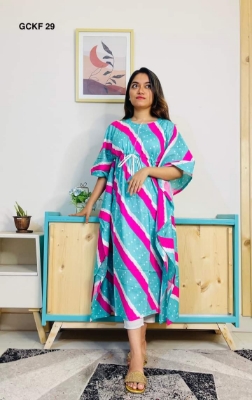 Picture of Readymade Kurtis For Women Long Linen One Piece Dress