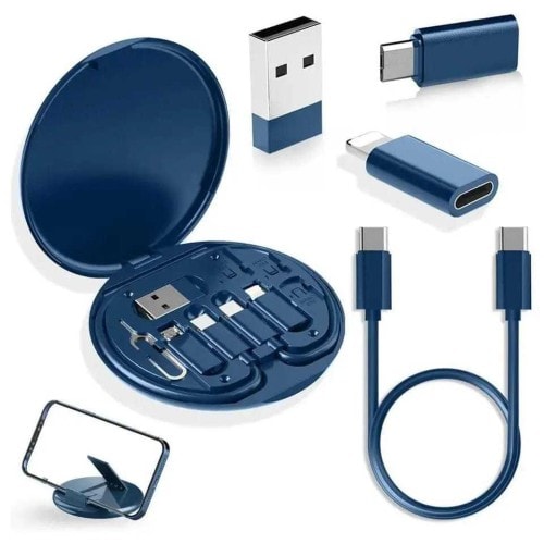 Buy 5 in 1 Multiple Data Cable Storage Box With Charger at Best Price In Bangladesh