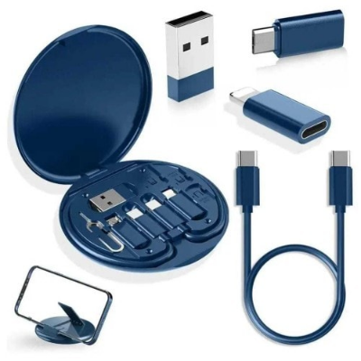 Buy 5 in 1 Multiple Data Cable Storage Box With Charger at Best Price In Bangladesh