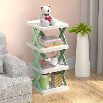 Buy Multi-level model small space smart rack with X-shaped sides and flat shelves at Best Price In Bangladesh