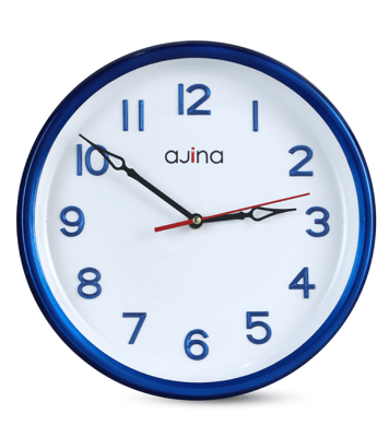 Buy Ajina Tune Wall Clock With Digit Round Blue Online	