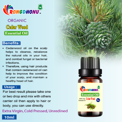 Buy Cedarwood Essential oil (সিডার কাঠ  এসেনশিয়াল অয়েল) -10ml Online at Best Price
