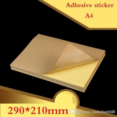 Picture of Kraft Paper Self Adhesive Sticker 25 Pcs