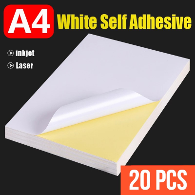 Picture of Glossy Self Adhesive Sticker Paper A4 20 Pcs