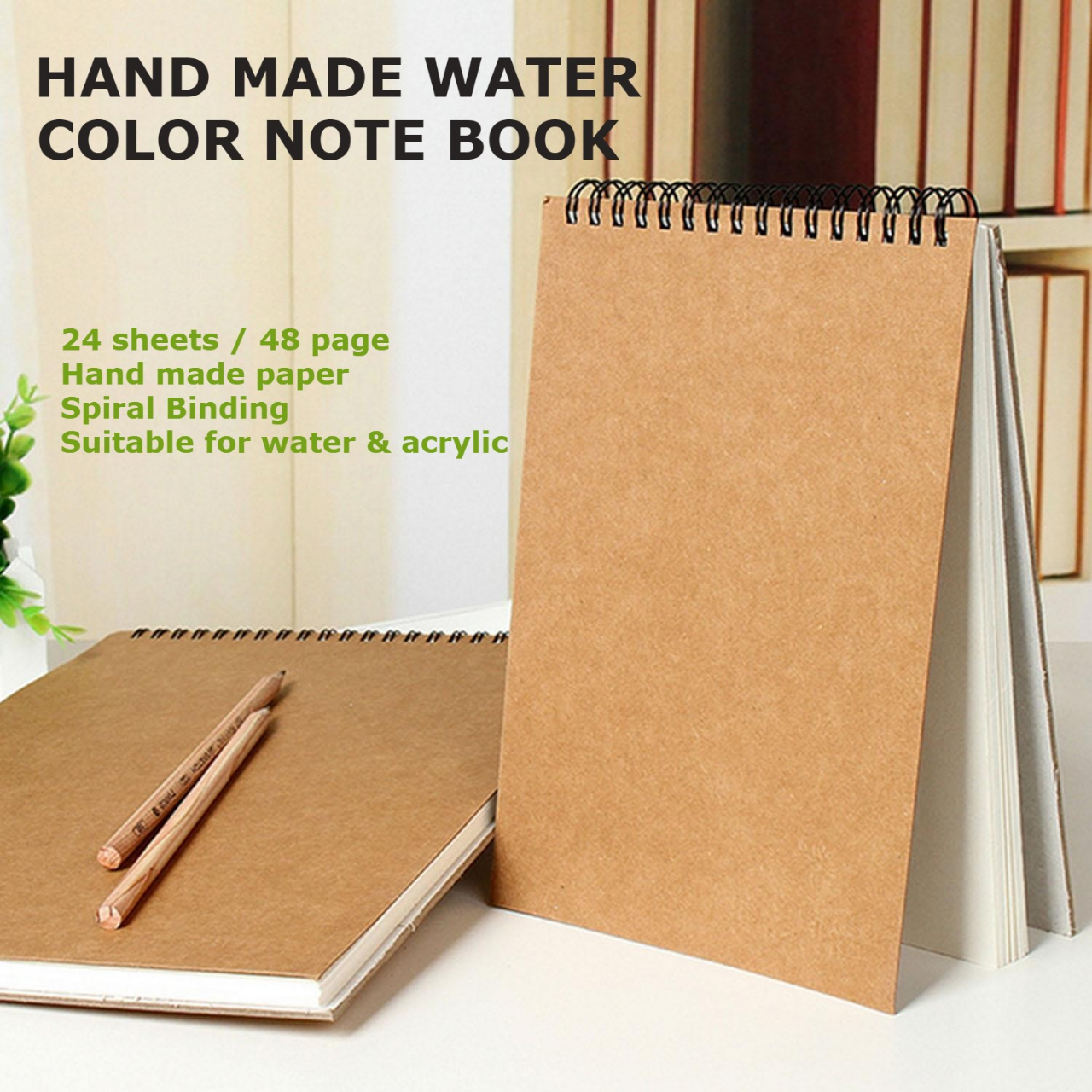 Picture of PaperTree Hand Made Paper Water And Acrylic Color Note Book- A4 Size