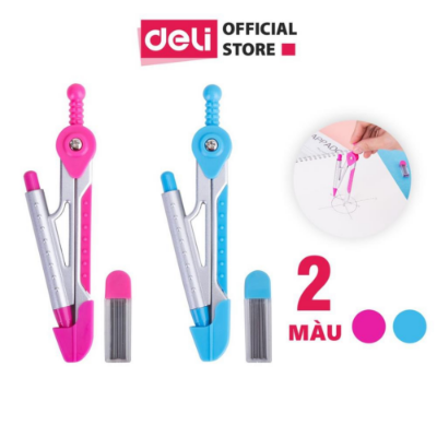 Picture of Deli E8616 School Compass With Mechanical Pencil & Lead