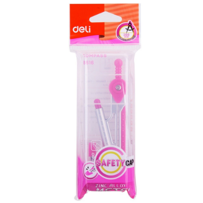 Picture of Deli E8616 School Compass With Mechanical Pencil & Lead