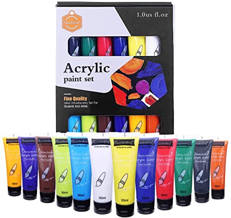 Picture of Keep Smiling Acrylic Color Set 12 Color 30 ml
