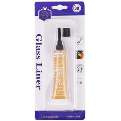 Picture of Keep smiling Glass liner color Gold