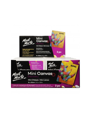Picture of Mont Marte Mini Canvas 8x10cm 2pc set