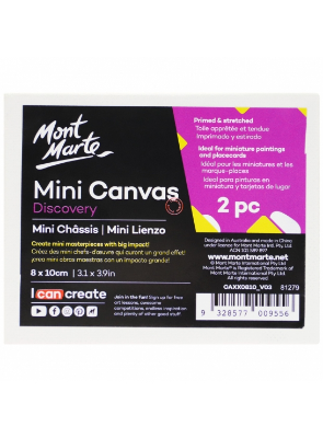 Picture of Mont Marte Mini Canvas 8x10cm 2pc set