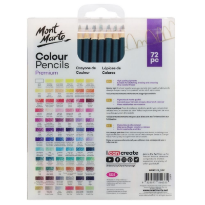 Picture of Mont Marte Premium Pencil Set - Colour Pencils 72pc
