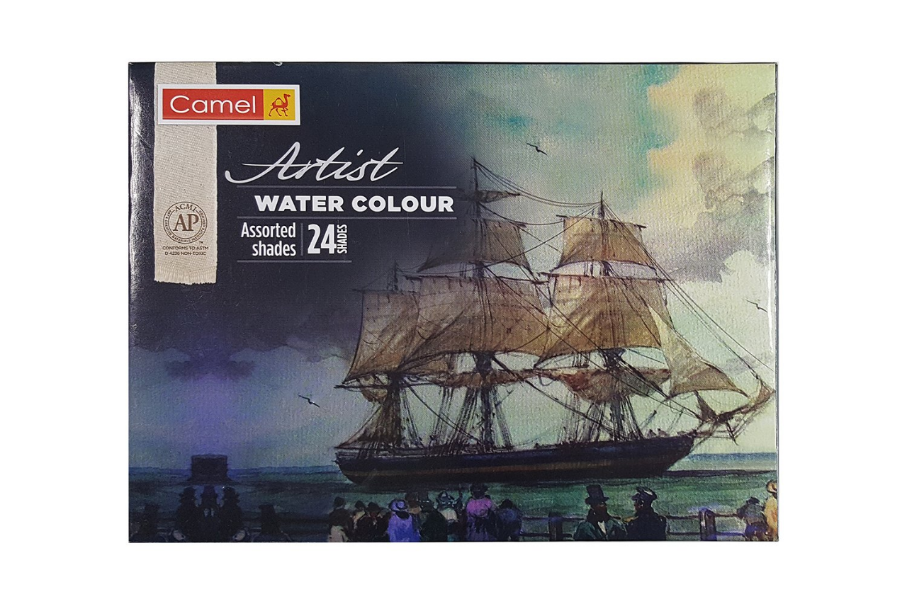 Picture of Camel Artist Quality Water Colour Box 5ml 24 Shade